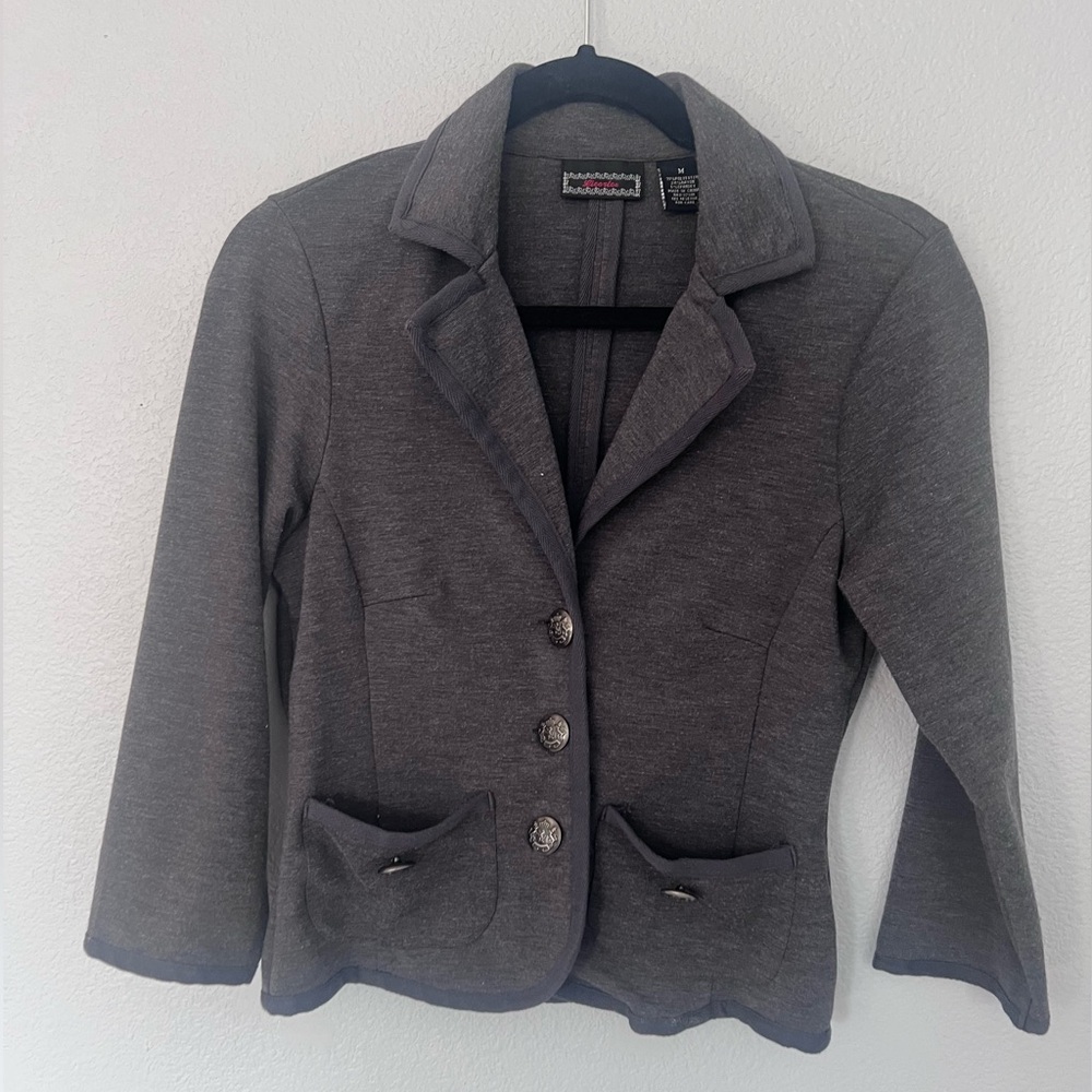 Licorice Gray Blazer Size Medium